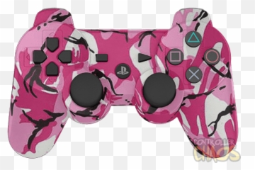 Pink Camo - Ps3 Controller png