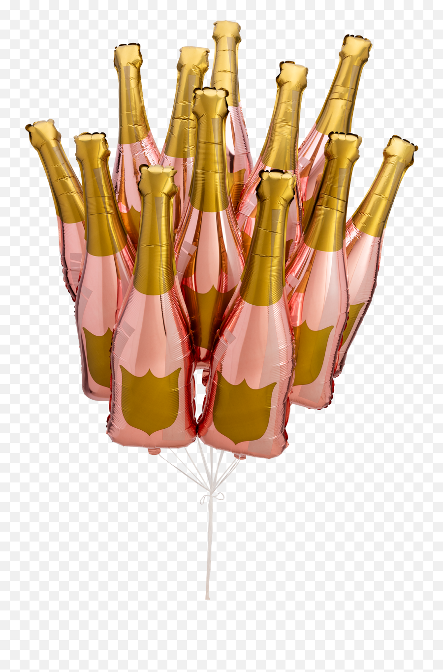 Shop Paper Confettiu0027s Exclusive Customizable 36 - Inch Rose Rose Gold Champagne Bottle Png,Gold Balloon Png