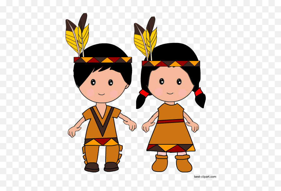Download Native American Boy And Girl Standing Together - Native American Girl And Boy Png,Boy Transparent Background