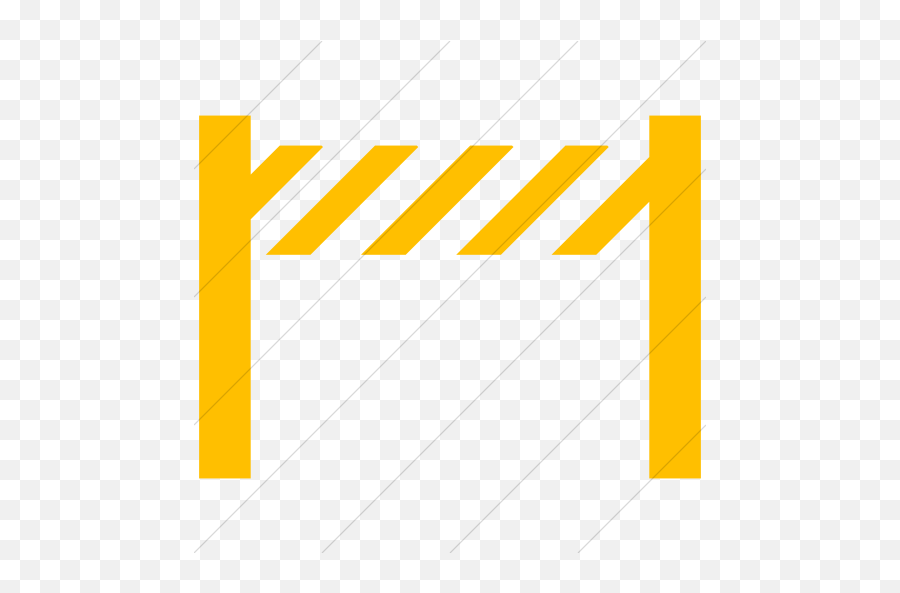 Iconsetc Simple Yellow Ocha - Barrier Black And White Png,Barrier Icon