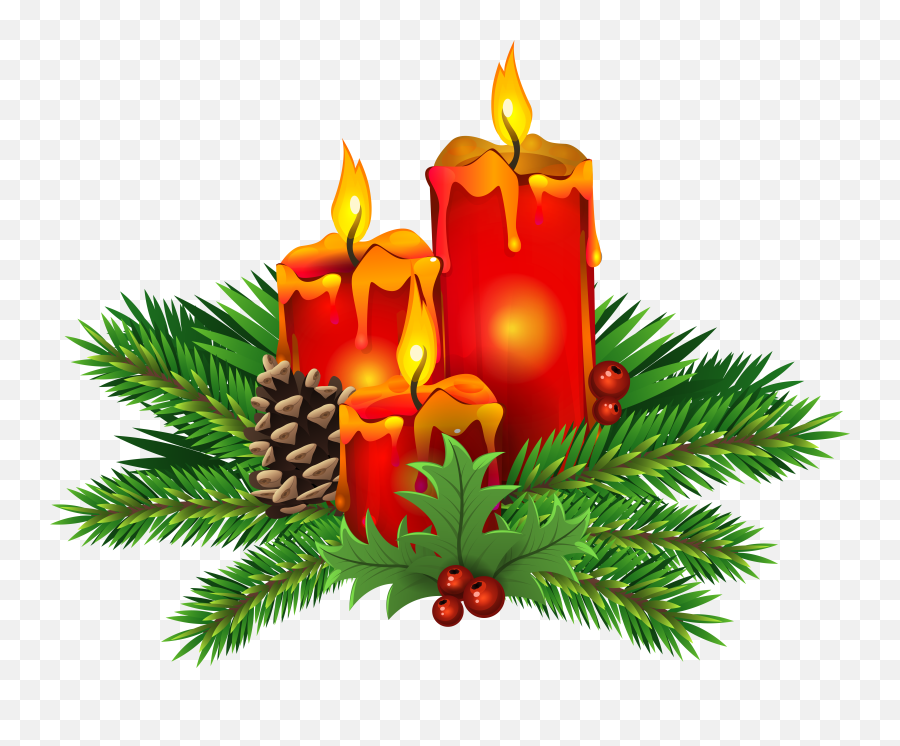 Library Of Christmas Candle Banner - Christmas Candles Clipart Png,Christmas Candle Png