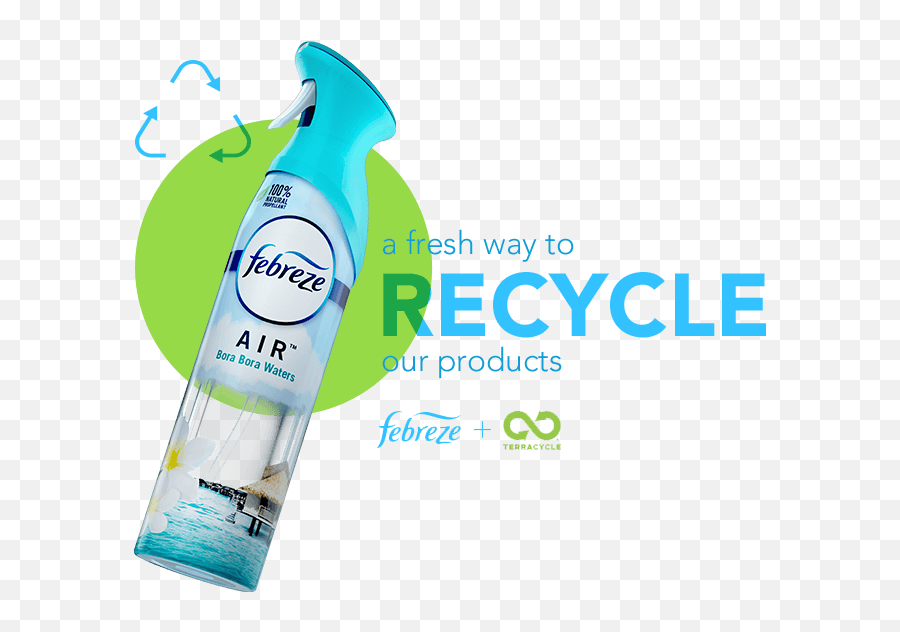 Febreze Terracycle Air Care Recycling Program - Febreze Recycle Png,Old Recycle Bin Icon