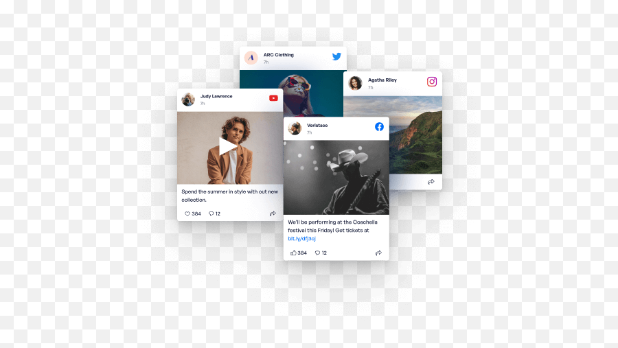 Social Media Wall Aggregator For Wordpress - Social Media Feed Web Wordpress Plugin Png,Social Feed Icon