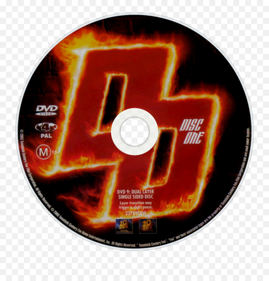 Download Daredevil Dvd Disc Image - Dvd Png Image With No Label,Daredevil Logo Png