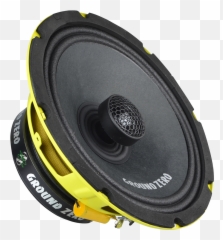 Ground Zero Yellow Basket Gzcf 80spl 2 - way coaxial Inch Speakers Coaxial Loudspeaker png