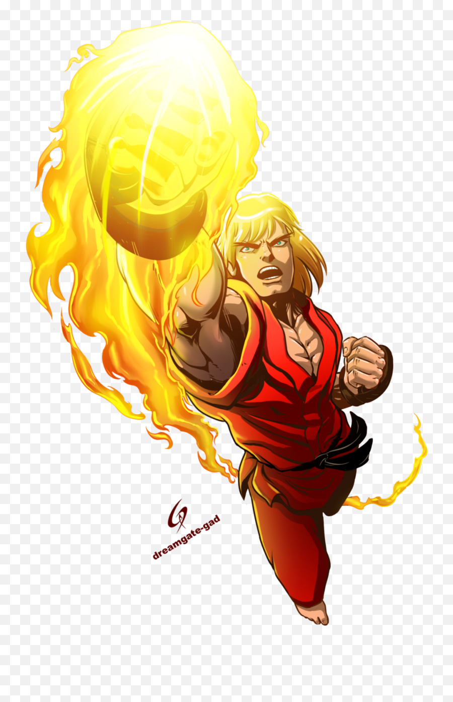Ken Street Fighter Png 6 Image - Ken Street Fighter Shoryuken,Fighter Png