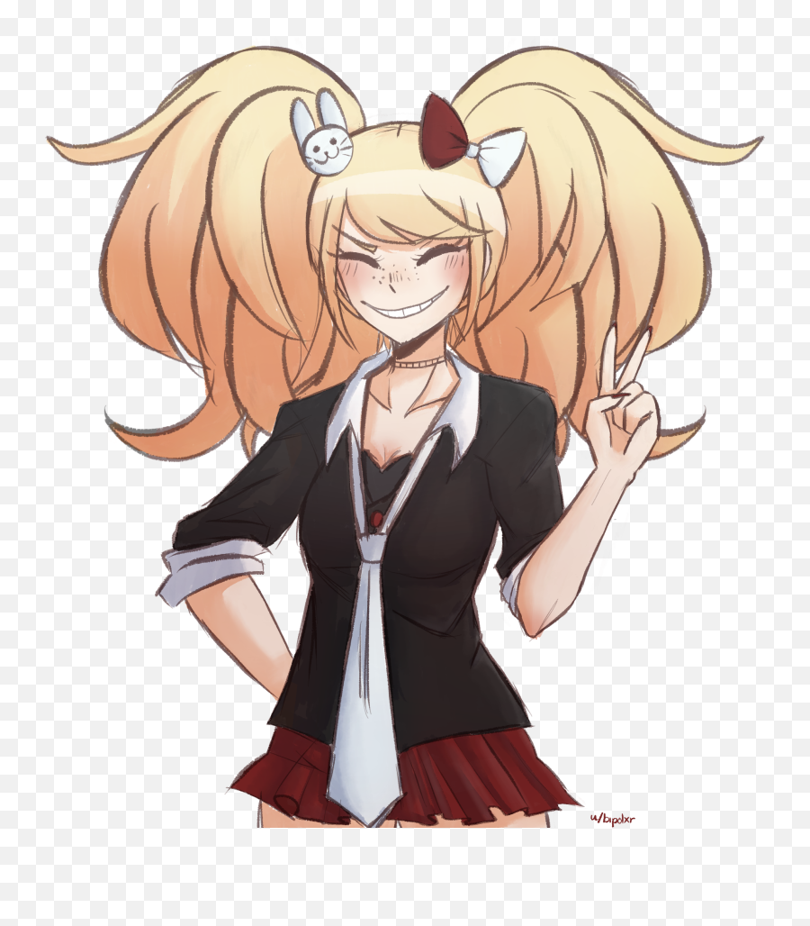 Oc Day 2 Of Drawing Dr Characters From Memory Whenever Iu0027m - Cute Junko Enoshima Drawing Png,Sailor Moon Icon Tumblr