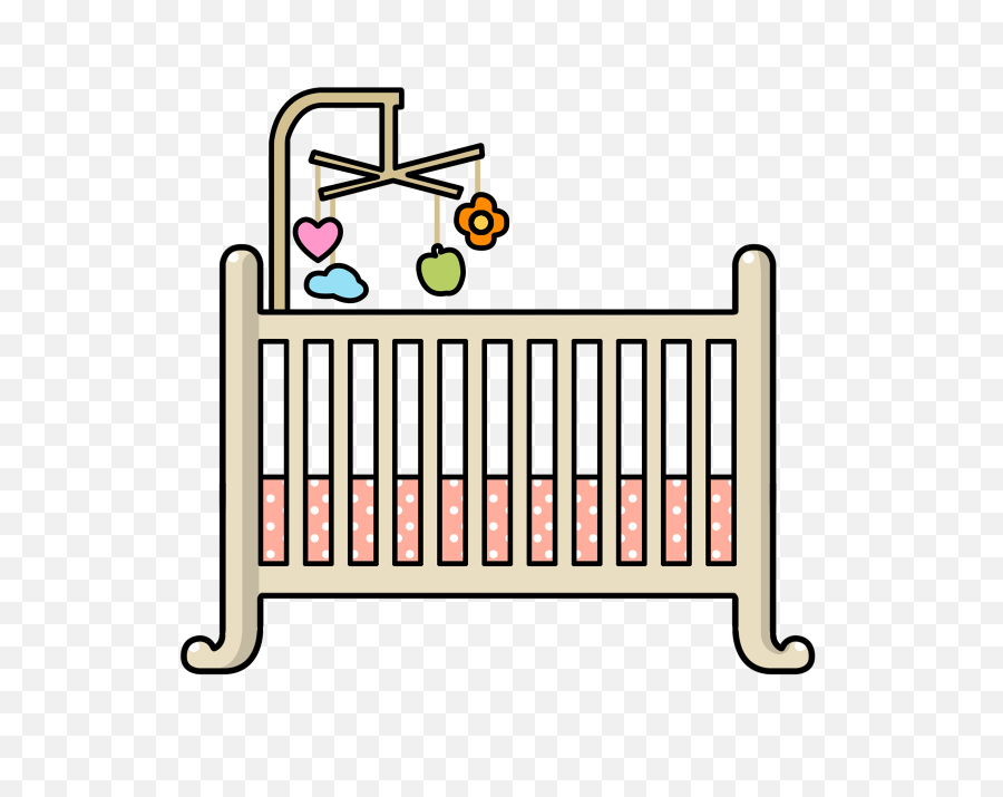 Download Free Png Baby Bed Clipart - Baby Crib Clipart,Bed Clipart Png