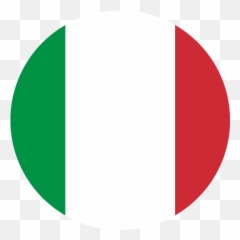 Vector Flag Of Italy - Circle Png