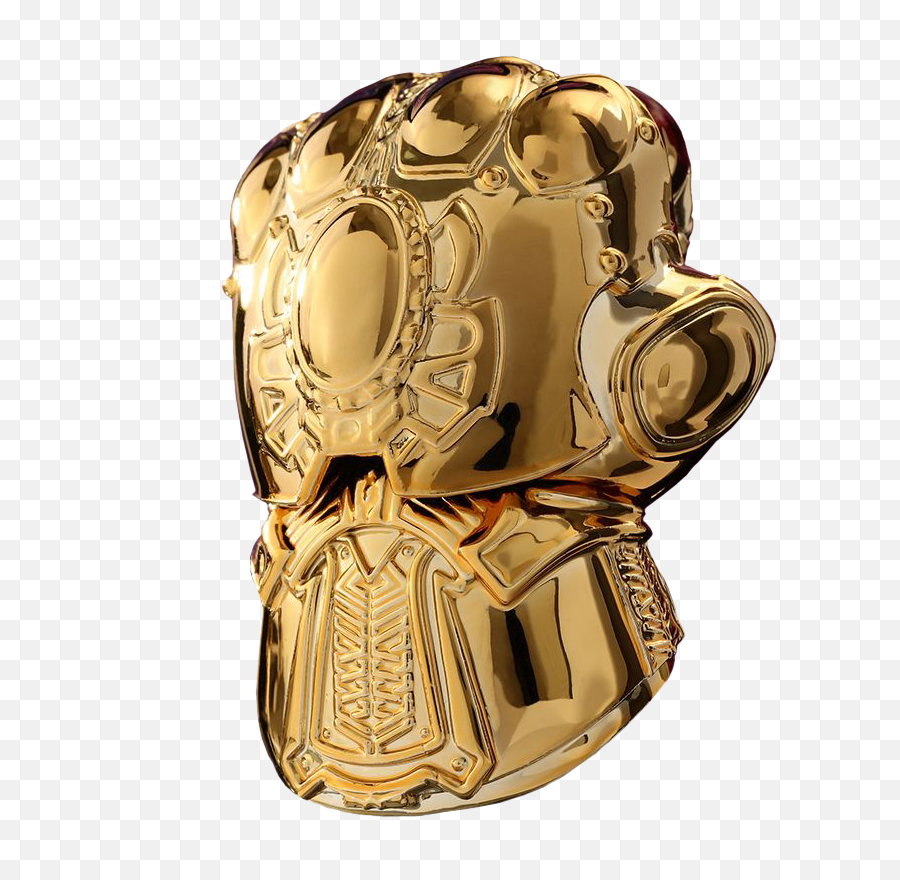 Infinity Gauntlet Metallic Gold Cosbaby - Infinity Gauntlet Gold Png,Thanos Head Transparent