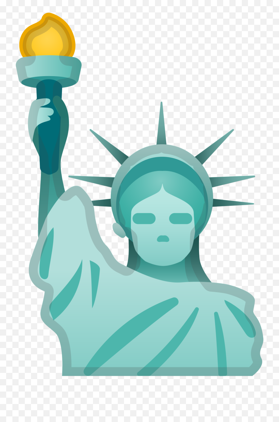 Statue Of Liberty Icon Noto Emoji Travel U0026 Places Iconset - Statue Of Liberty Png,Sculpture Png