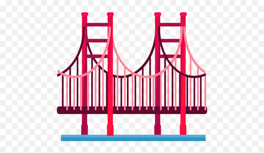 Golden Gate Bridge Png Icon - Bridge Icon Png Colour,Golden Gate Bridge Png