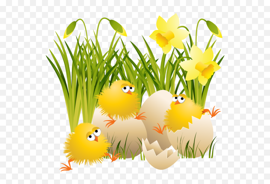 Download Easter Eggs In Grass Png For - Clipart Images Easter Chicks,Easter Grass Png