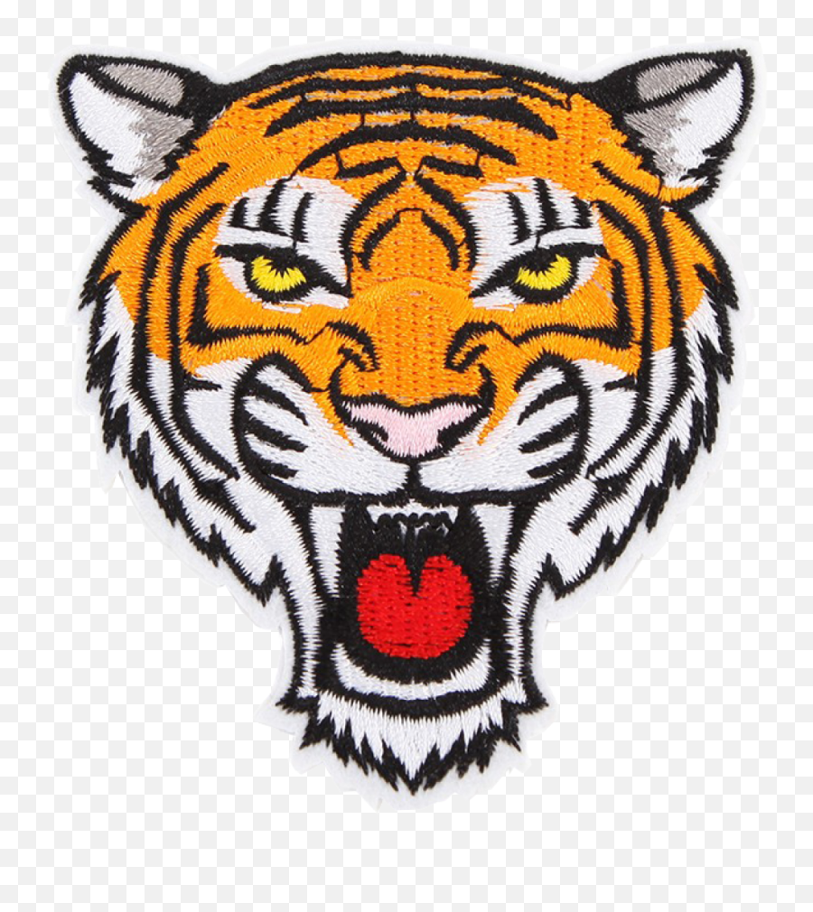 Bij Kiki Iron - On Patch Tiger Face Orange Mayonnaise Png,Tiger Face Png