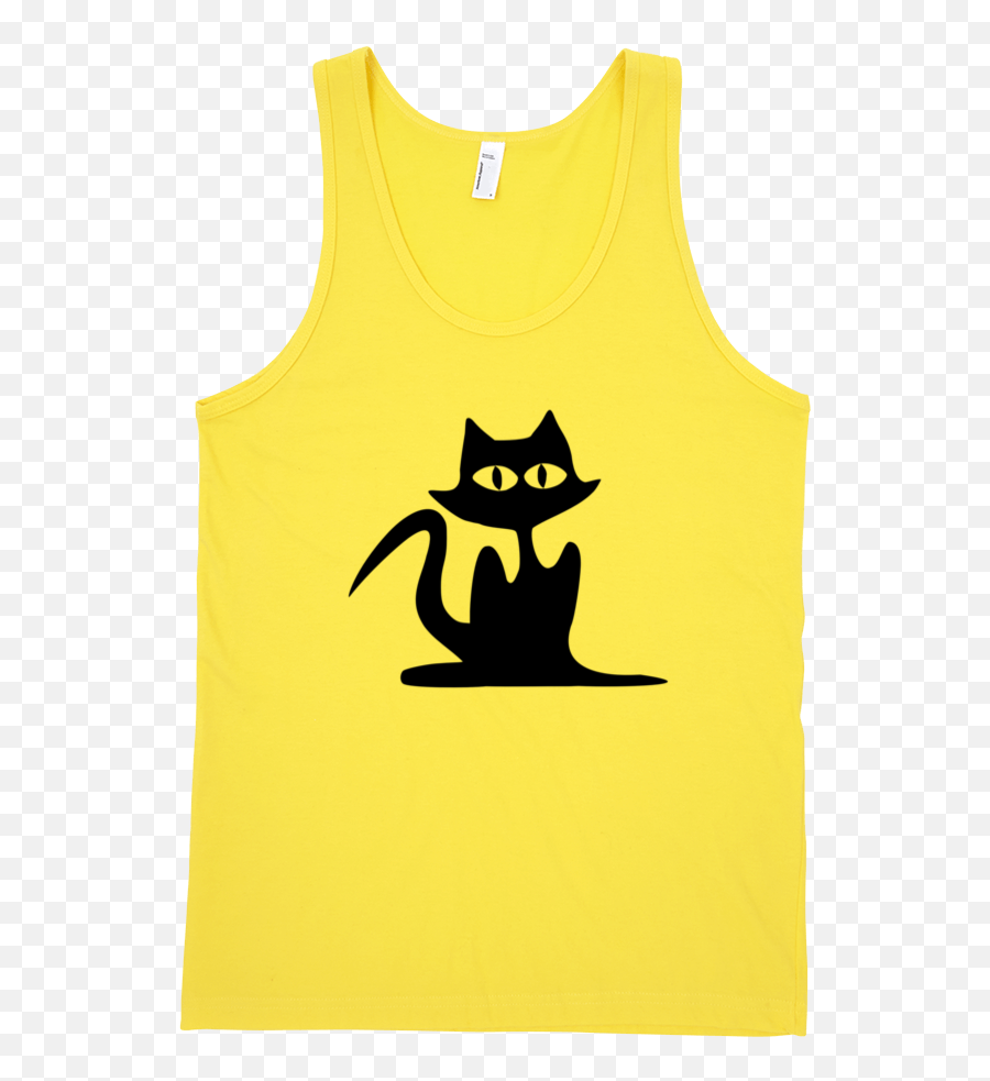 Black Cat Fine Jersey Tank Top Unisex - Cat Silhouette Png,Black Cat Logo