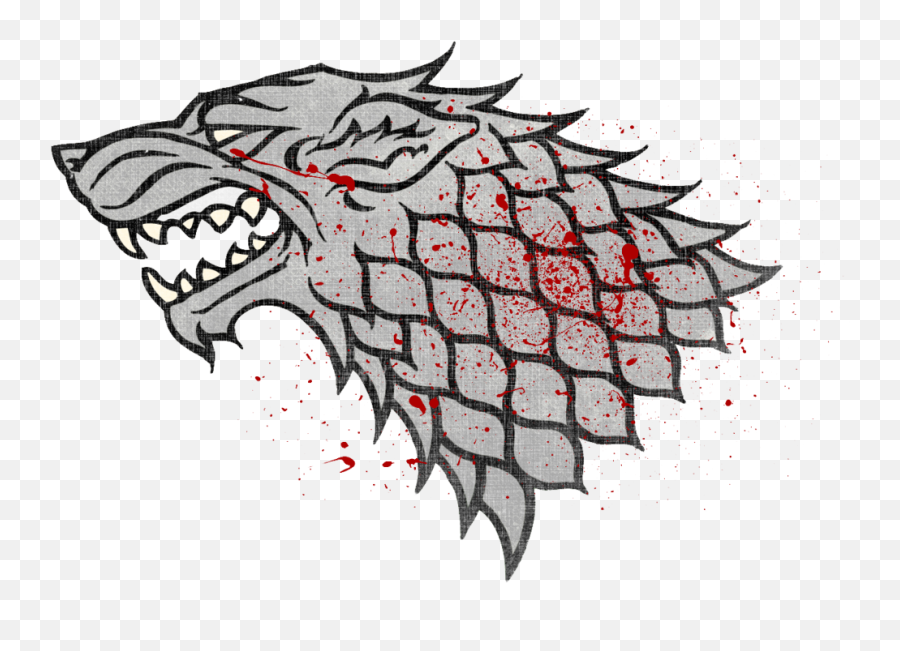 Download Winter Is Coming Wolf Symbol 2 - Game Of Thrones Symbol Art Png,House Stark Png