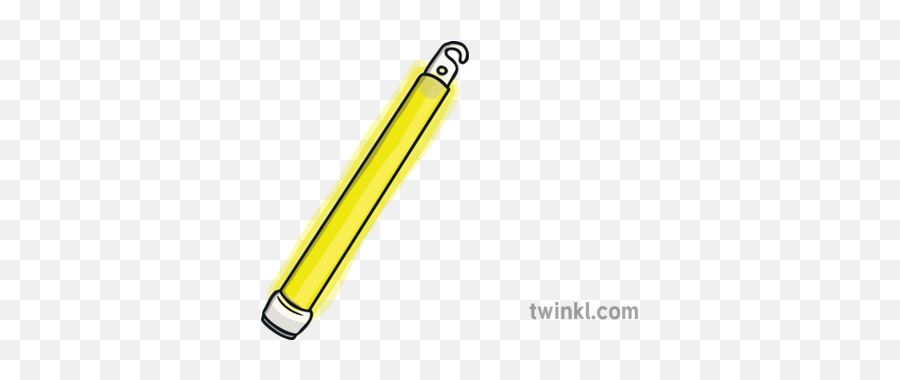 Glow Stick Yellow Party Light Ks1 Illustration - Twinkl Windscreen Wiper Png,Yellow Glow Png