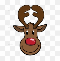 Santa Reindeer Png - Cartoon