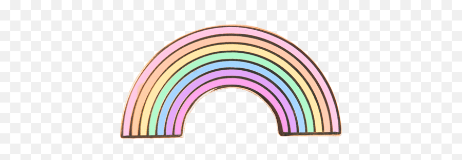 Pastel Rainbow Lgbt Pride Hard Enamel Png