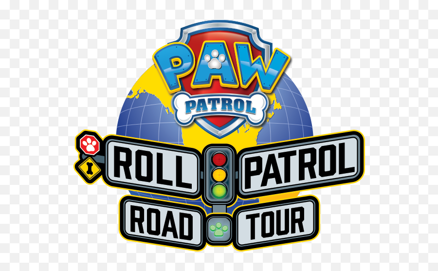 Download Hd Paw Patrol Roll Road Tour - Paw Patrol Paw Patrol Roll Patrol Tour Png,Paw Patrol Logo Png