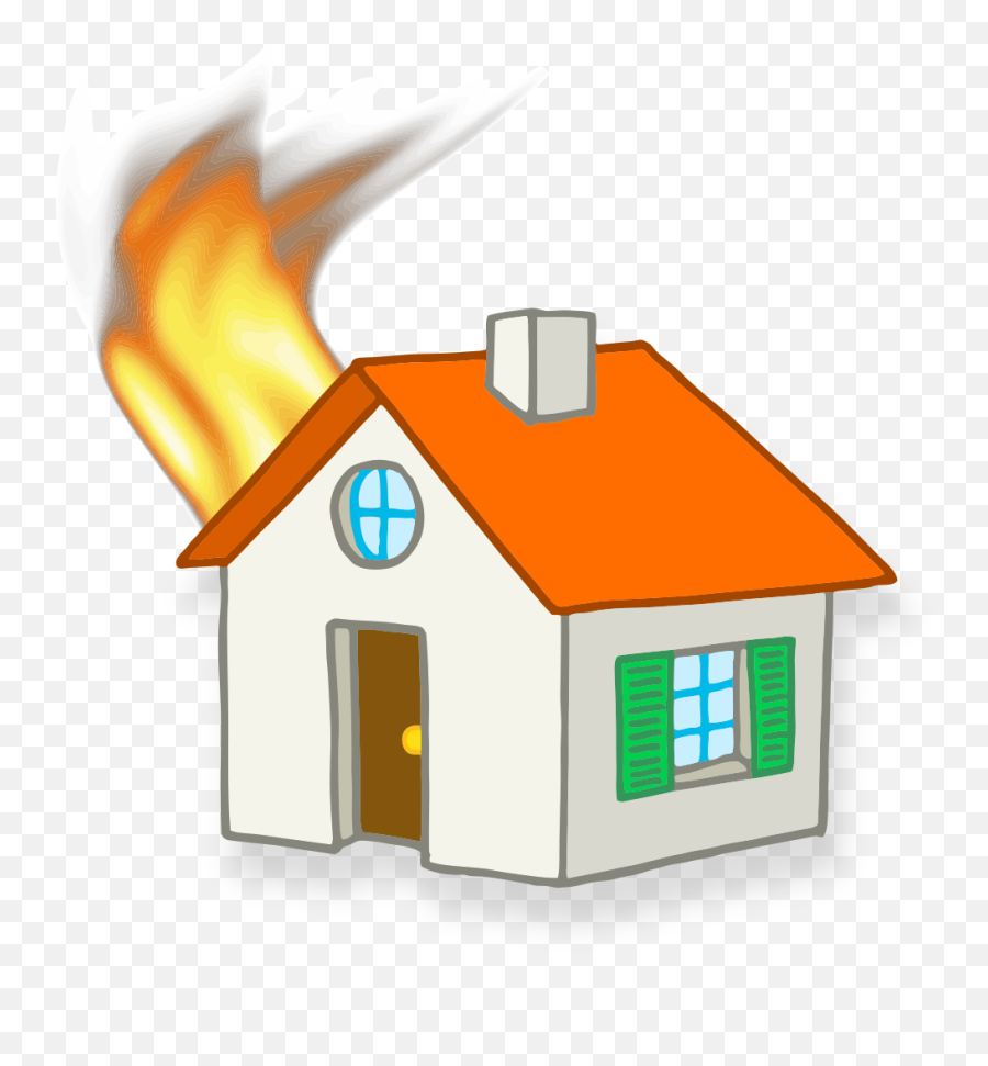House Clip Art - Cartoon Houses On Fire 1181x1181 Png Cartoon Small House Fire,Real Fire Png