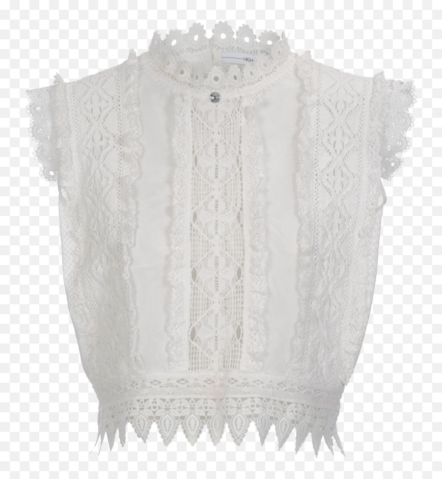 Lust - For Sleeveless Top In Ribbon Lace And Mesh Crochet Png,Lace Pattern Png
