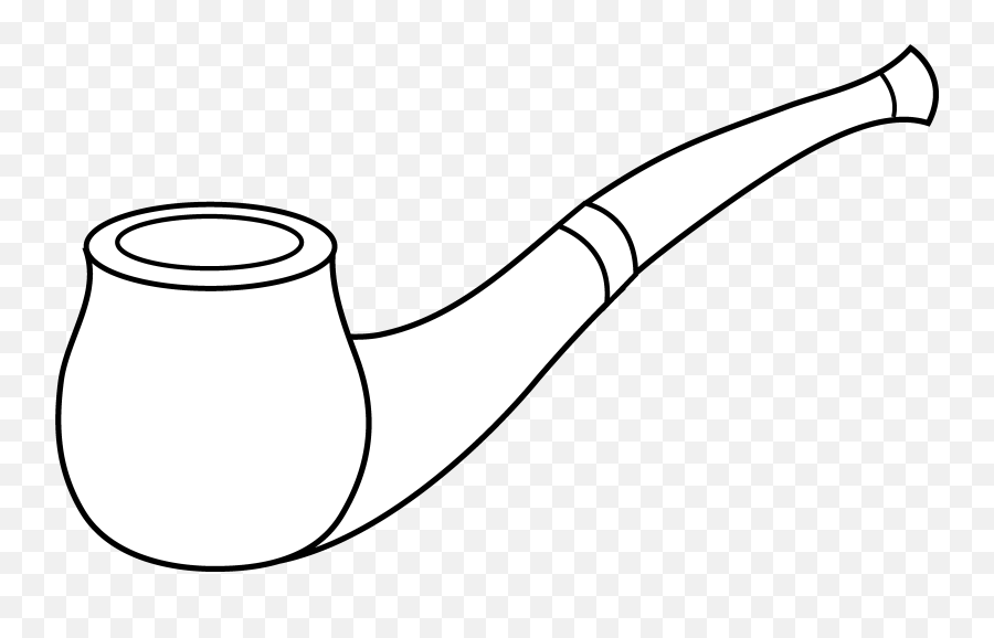 Pipe Png Black And White Transparent - White Smoking Pipe Png,Pipe Png