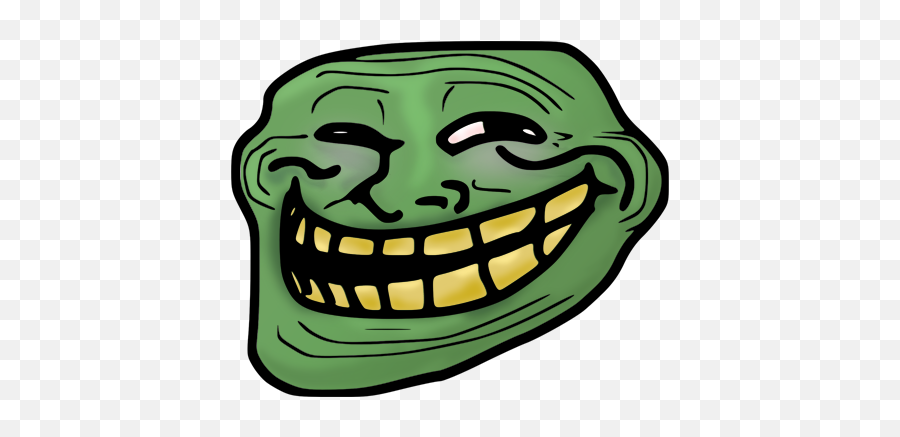 Green Troll Face Png Transparent - Green Troll Face Png,Troll Face Png No Background