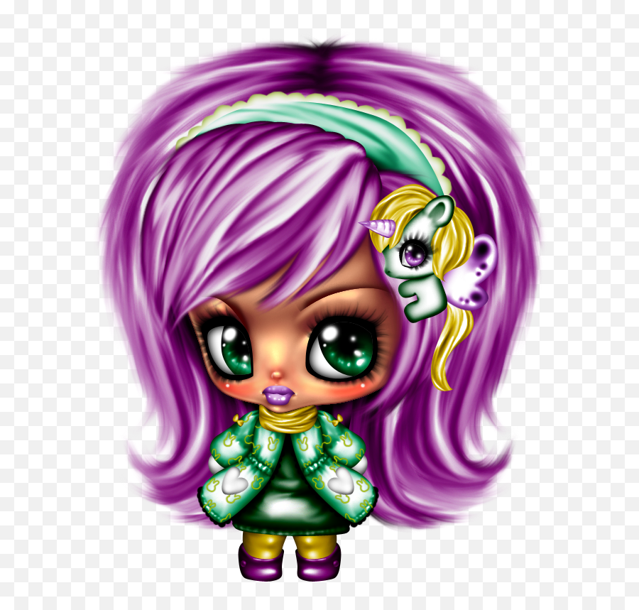 Bratz Fairy Dolls Whimsical Art Cartoon Chibi - Cartoon Bratz Png,Bratz Png