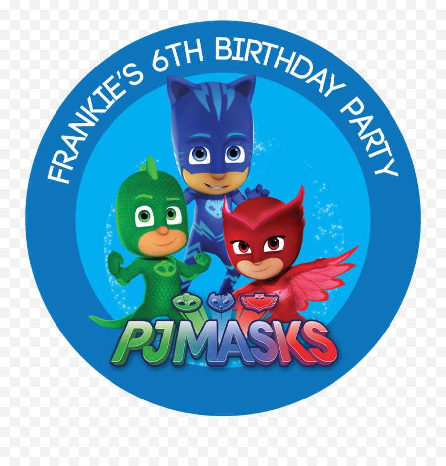 Download Hd Pj Masks Party Box Stickers - Pj Mask Thank You Pj Masks Wallpaper 4k Png,Pj Mask Png