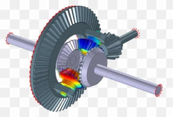 An Introduction To Gear Modeling In Comsol Multiphysics - Differential Gears Png,Gear Transparent
