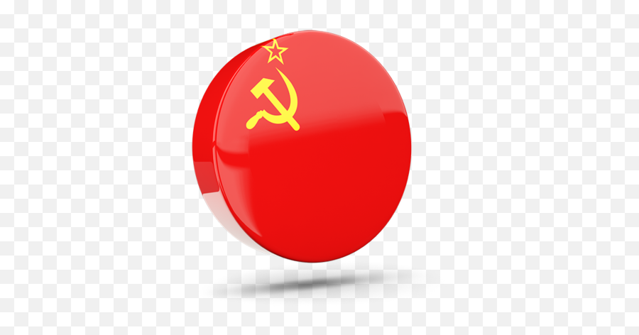 Glossy Round Icon 3d Illustration Of Flag Soviet Union - Flag Of The Soviet Union Png,Soviet Union Png