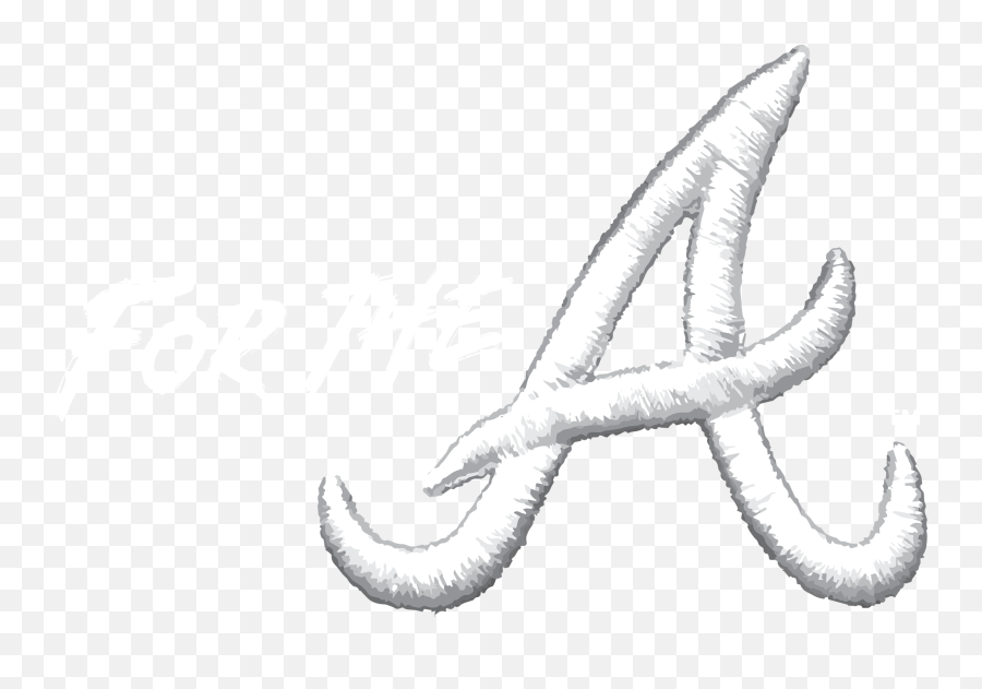 For The A Atlanta Braves - Atlanta Braves Logo Black Png,Navy Logo Image