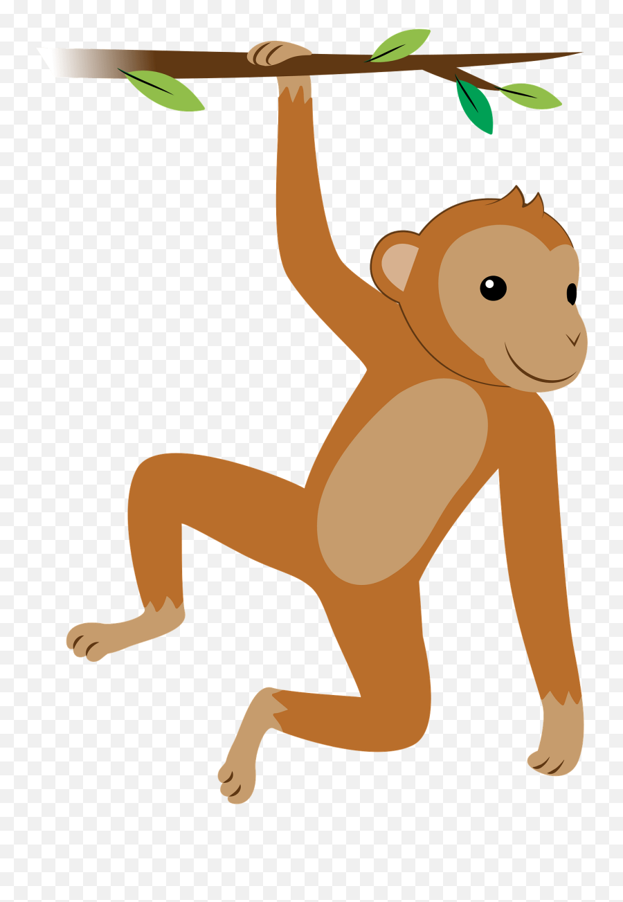 Hanging Monkey Clipart - Hanging Monkey Clip Art Png,Monkey Transparent