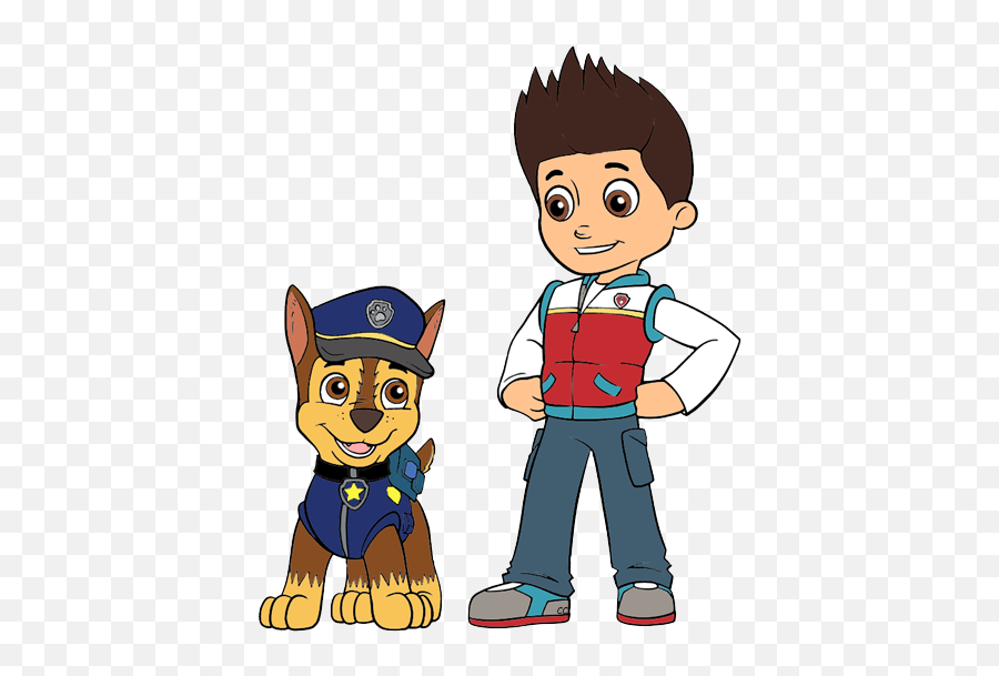 Paw Patrol Clip Art - Ryder And Chase Paw Patrol Png,Marshall Paw Patrol Png