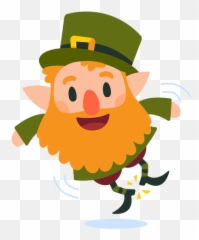Leprechaun Clicking Heels Cartoon - Leprechaun Transparent Background Png,Leprechaun Png