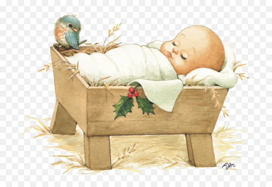 Baby Jesus Png Pic - Jesus In A Crib,Baby Jesus Png