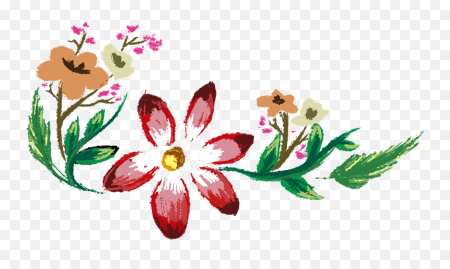 Flowers Painted Floral - Free Image On Pixabay Portable Network Graphics Png,Painted Flowers Png