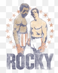 Rocky - Creed And Balboa Womenu0027s Tshirt Rocky And Apollo T Shirt Png,Rocky Balboa Png