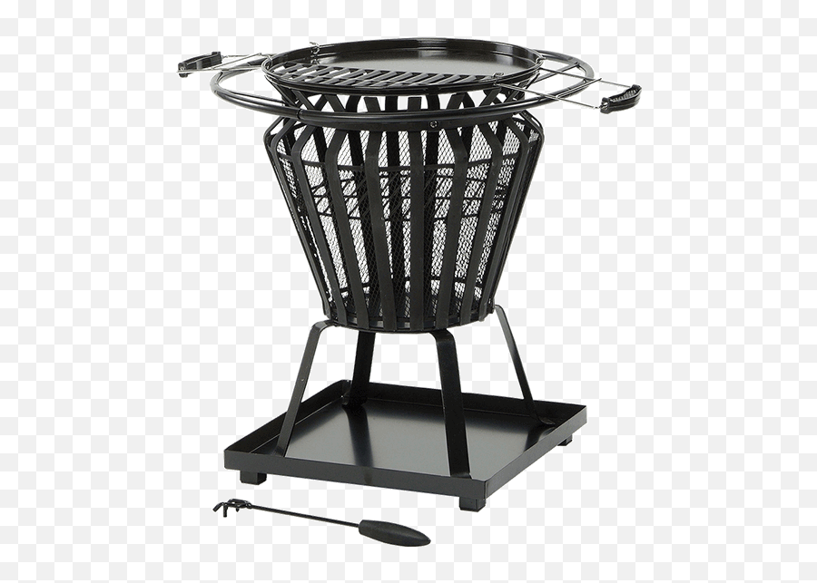 Signa Steel Basket Firepit Grill - Signa Firepit Png,Firepit Png
