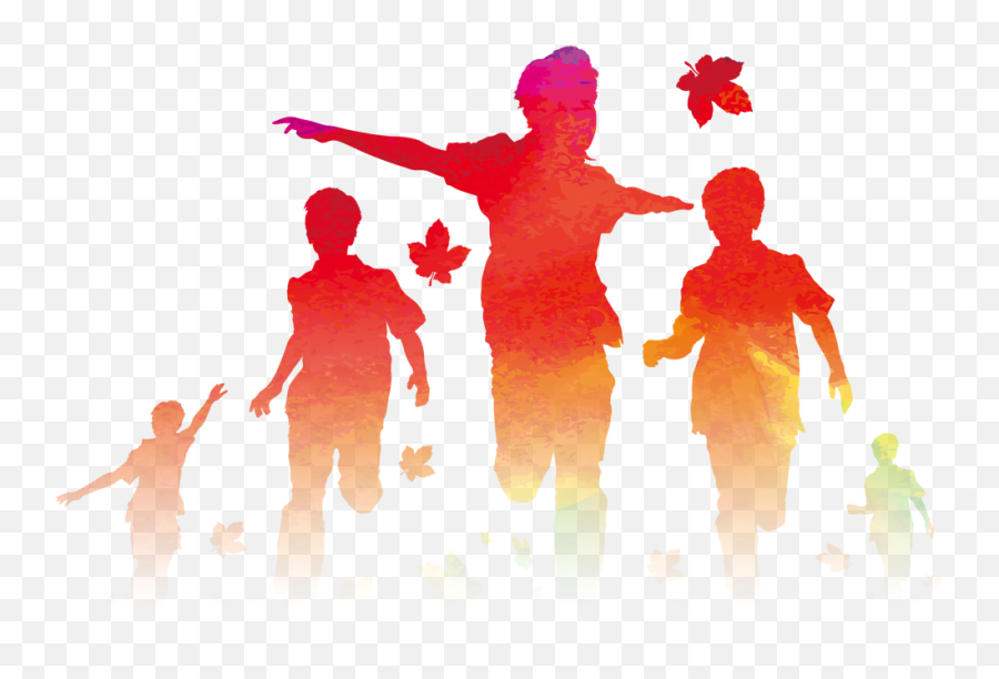 Children Running Transprent - Kids Running Race Png,Children Silhouette Png