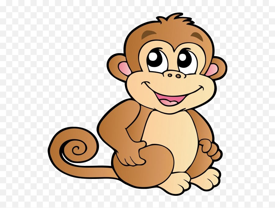Funny Baby Monkeys Cartoon Clip Art - Monkey Cartoon Transparent Background  Png,Monkey Transparent Background - free transparent png images 