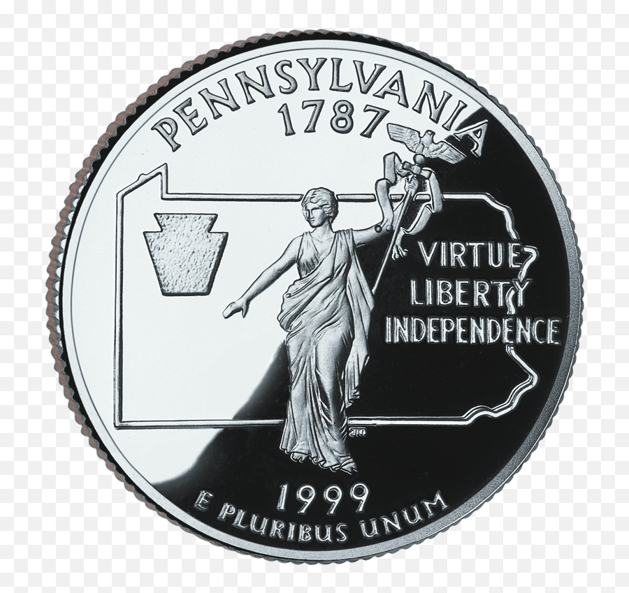 Dime Nickel Quarter Medal Bronze - Medal Png Download 1200 Pennsylvania State Quarter,Dime Png