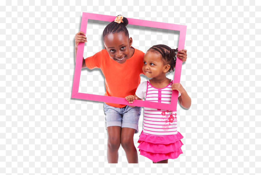 Download African American Kids Playing With Frames - African African American Kids Png,Kids Playing Png