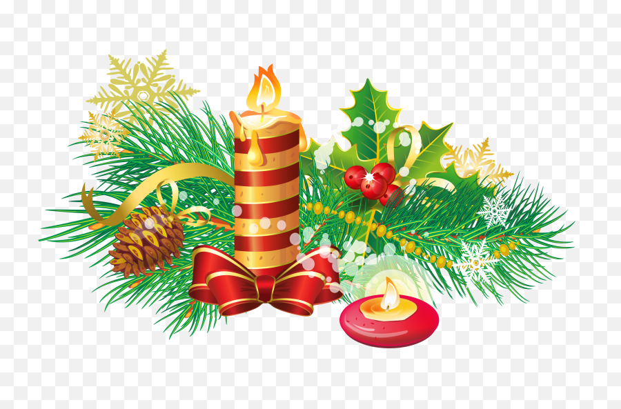 Download Transparent Christmas Candle - Christmas Candle Transparent Background Png,Christmas Candle Png