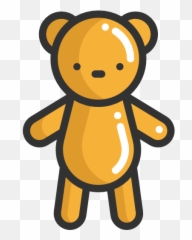 Animal Bear Animals Children Kid And Baby Teddy - Standing Teddy Bear Svg png