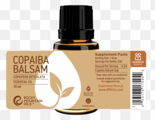 Copaiba Essential Oil - 100 Pure u0026 Natural Oils Rocky Mountain Rose Label png