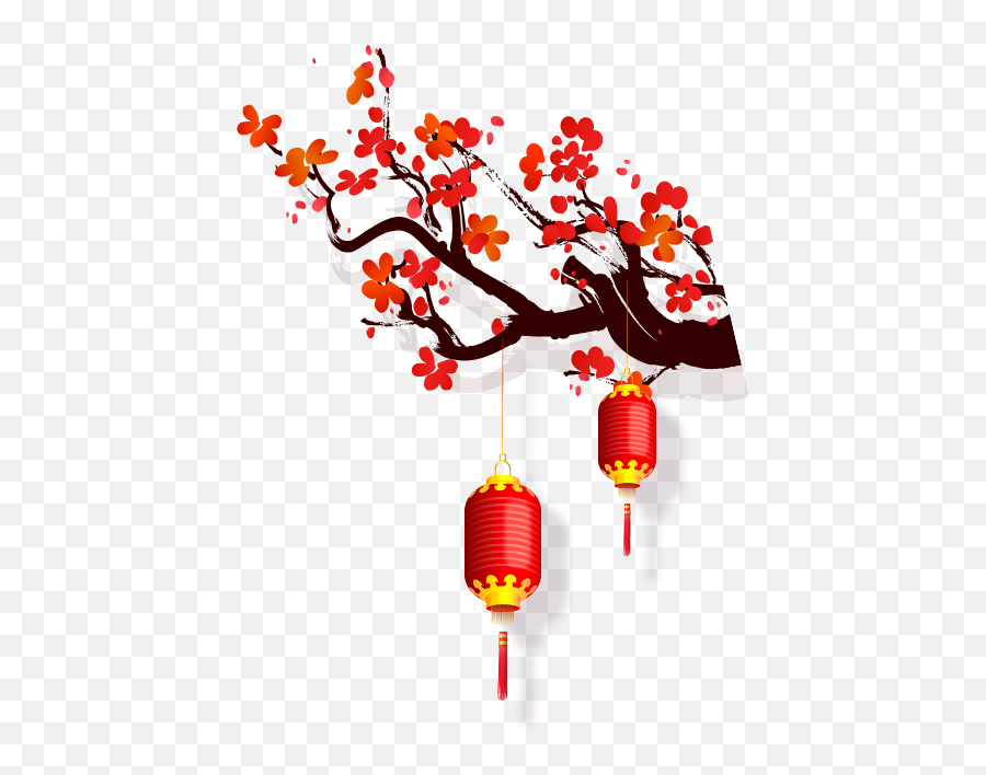 Yi Ci Lantern - Chinese New Year Tree Lantern Transparent Png,Chinese New Year Png