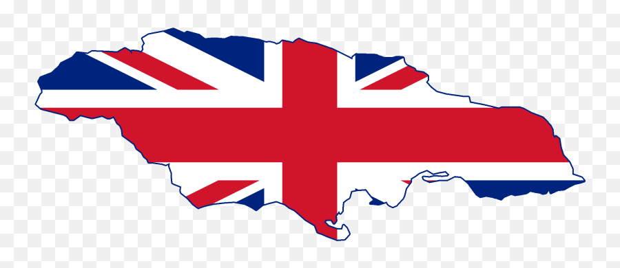 Flag Map Of British Jamaica - British Jamaica Flag Map Png,Jamaica Flag Png