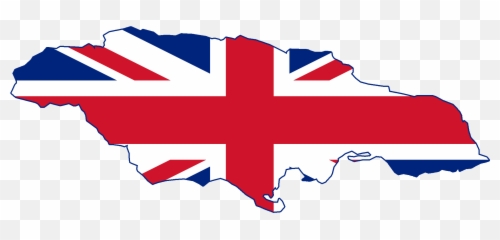 Flag Map Of British Jamaica - British Jamaica Flag Map Png,Jamaica Flag Png